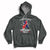 In February I Wear Red And Blue For Heart Warrior CHD Month Hoodie - Wonder Print Shop