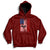 Mothman Cryptid Cryptozoology American Flag Hoodie - Wonder Print Shop