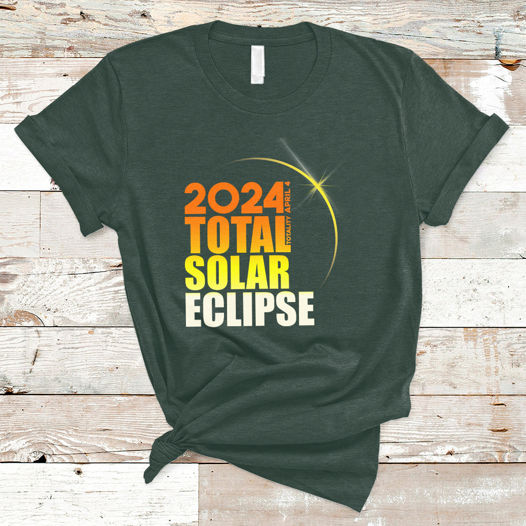 2024 Total Solar Eclipse April 8th 2024 Totality T Shirt - Wonder Print Shop