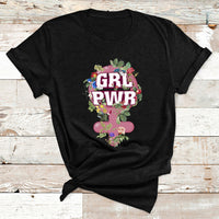 Grl Pwr Girl Power Feminist Women's Day March T Shirt - Wonder Print Shop