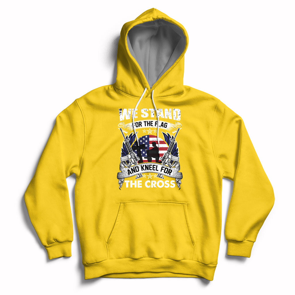 Daisy yellow Christian faith hoodie with large chest graphic and front kangaroo pocket