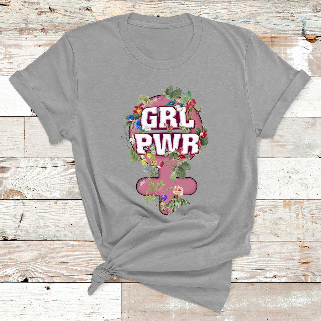 Grl Pwr Girl Power Feminist Women's Day March T Shirt - Wonder Print Shop