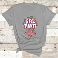 Grl Pwr Girl Power Feminist Women's Day March T Shirt - Wonder Print Shop
