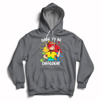 Dare To Be Different Autism Awareness Autistic Boys Support Hoodie - Wonder Print Shop