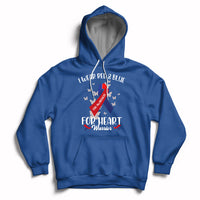 Royal blue pullover hoodie with heart warrior chest graphic, front pocket and drawstring hood