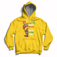 God Says I Am Bible Melanin Girl Black History Month Pride Hoodie - Wonder Print Shop