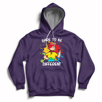 Dare To Be Different Autism Awareness Autistic Boys Support Hoodie - Wonder Print Shop