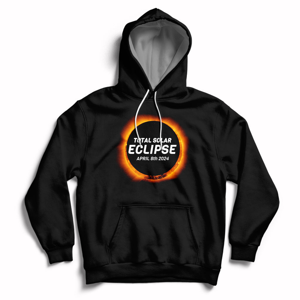 Total Solar Eclipse April 8th 2024 Totality Hoodie - Wonder Print Shop