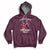 In February I Wear Red And Blue For Heart Warrior CHD Month Hoodie - Wonder Print Shop