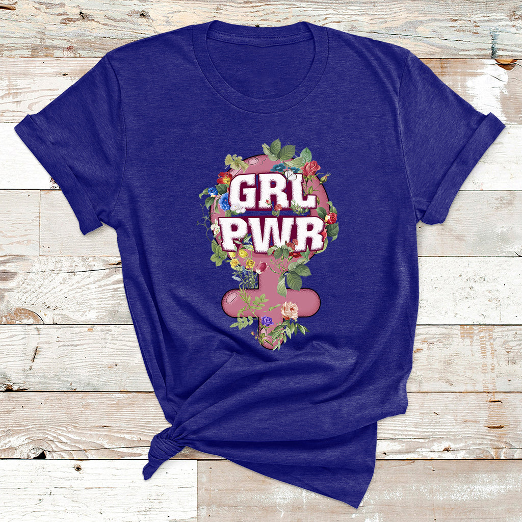 Grl Pwr Girl Power Feminist Women's Day March T Shirt - Wonder Print Shop