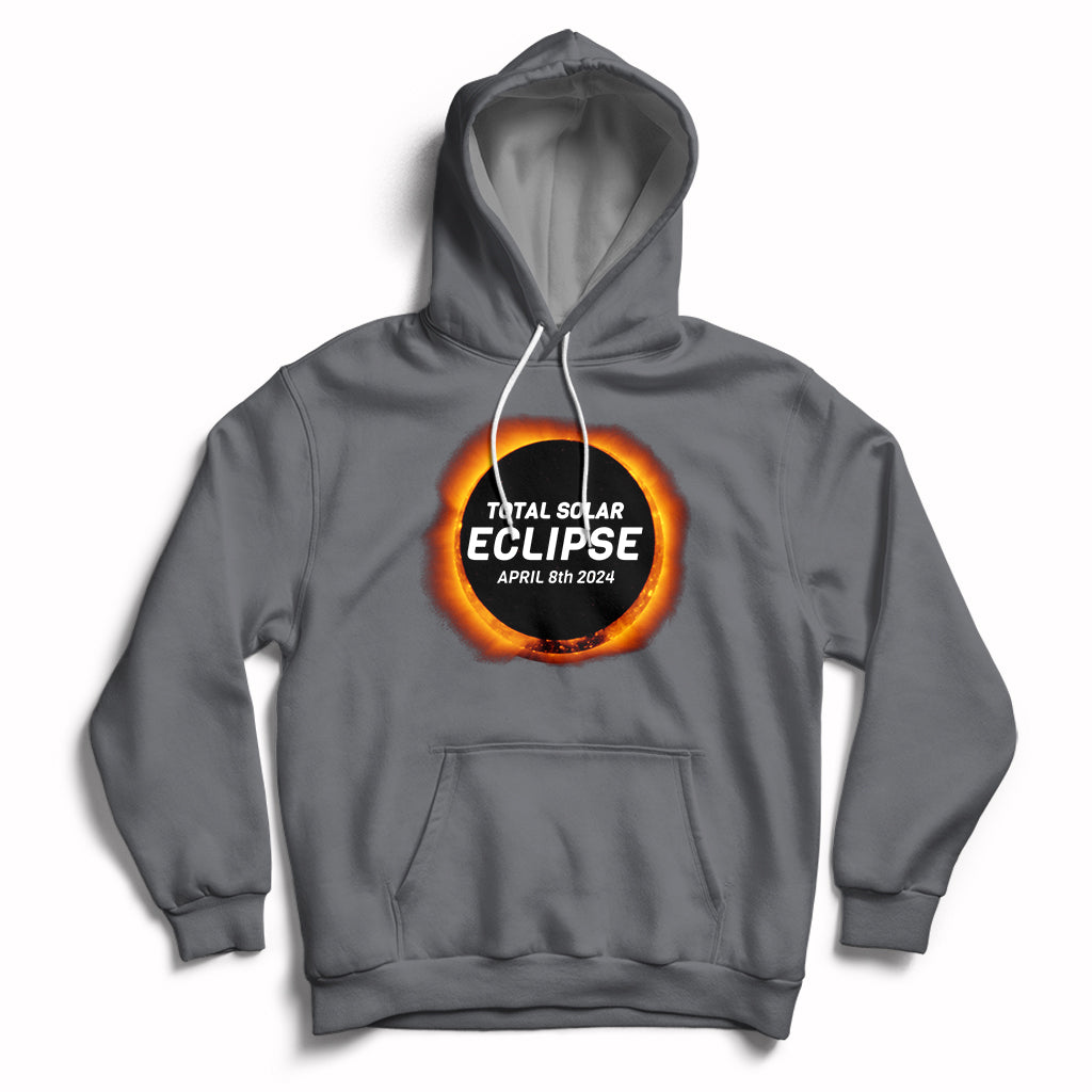 Total Solar Eclipse April 8th 2024 Totality Hoodie - Wonder Print Shop