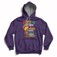 God Says I Am Bible Melanin Girl Black History Month Pride Hoodie - Wonder Print Shop