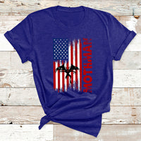 Mothman Cryptid Cryptozoology American Flag T Shirt - Wonder Print Shop