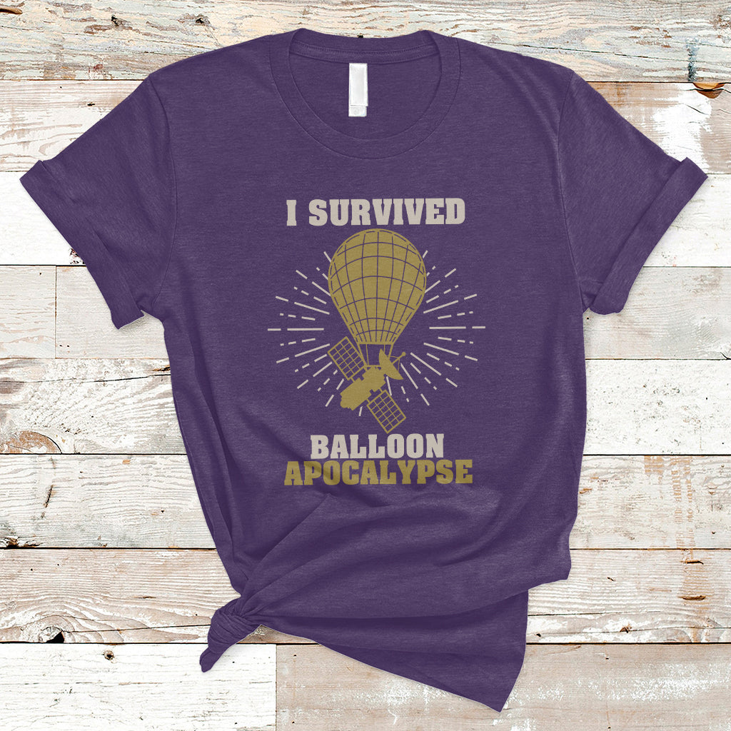 I Survived Balloon Apocalypse Funny Chinese Spy Surveillance T-Shirt - Wonder Print Shop