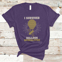I Survived Balloon Apocalypse Funny Chinese Spy Surveillance T-Shirt - Wonder Print Shop
