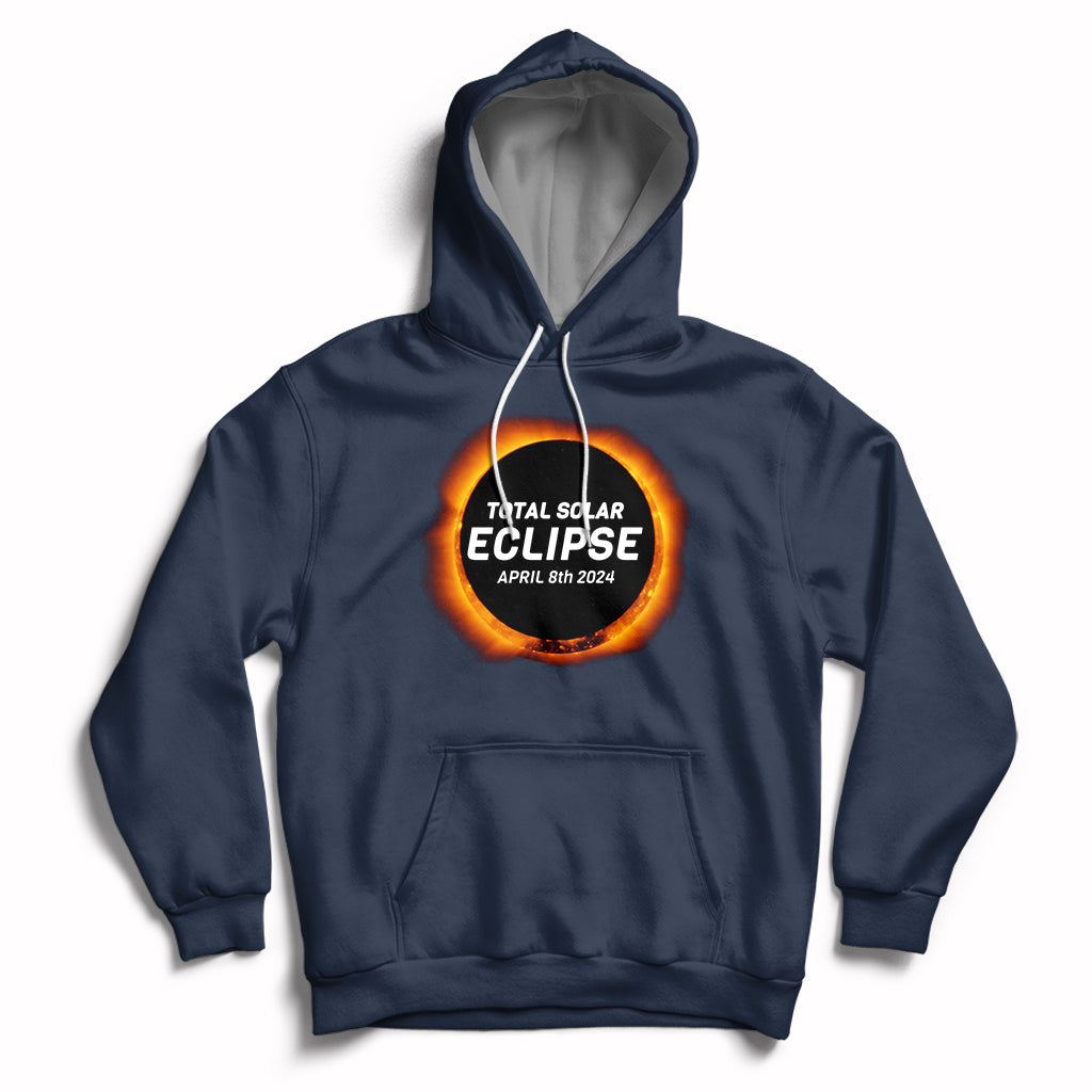 Total Solar Eclipse April 8th 2024 Totality Hoodie - Wonder Print Shop