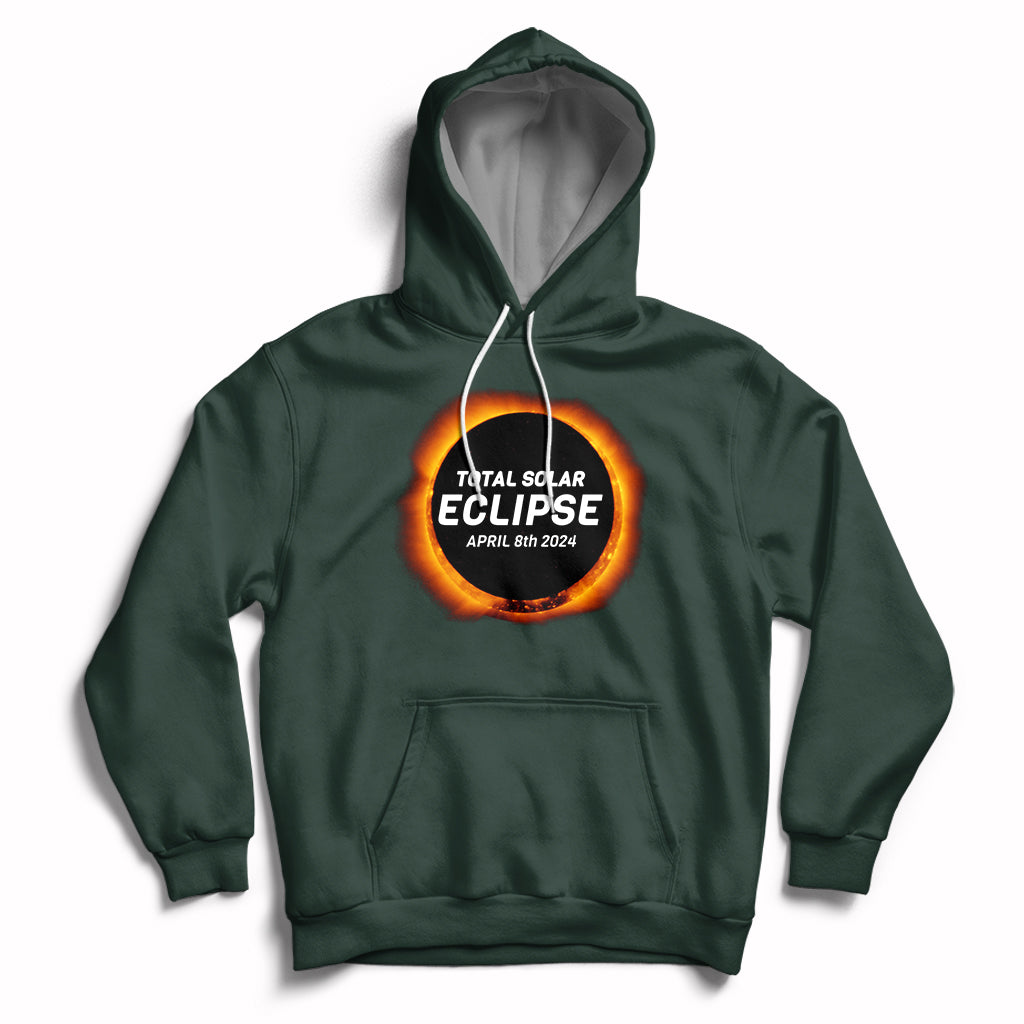 Total Solar Eclipse April 8th 2024 Totality Hoodie - Wonder Print Shop