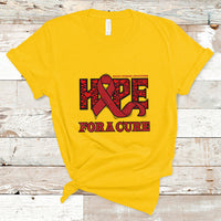 Hope For A Cure Heart Disease CHD Awareness Red Ribbon T-Shirt - Wonder Print Shop