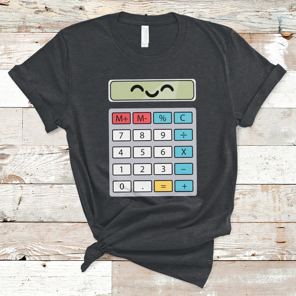 Number Day Math Day Calculator Costume I Am A Calculator Let's Have Fun With The Numbers T-Shirt - Wonder Print Shop