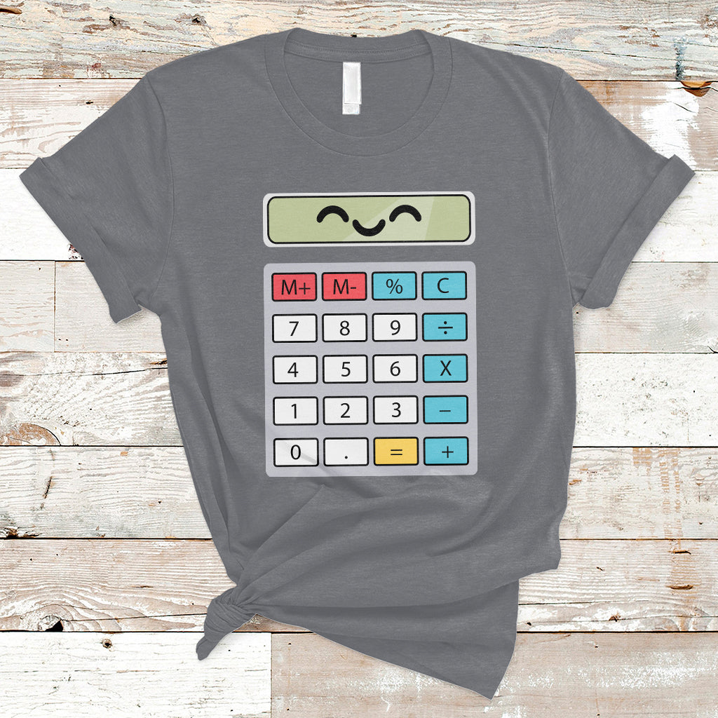 Number Day Math Day Calculator Costume I Am A Calculator Let's Have Fun With The Numbers T-Shirt - Wonder Print Shop