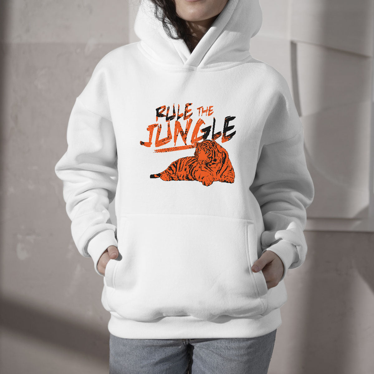Rule The Jungle Fear Da Tiger King Of The North Sundey Hoodie - Wonder Print Shop