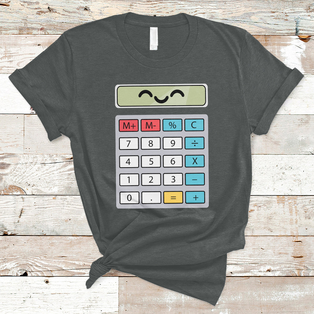 Number Day Math Day Calculator Costume I Am A Calculator Let's Have Fun With The Numbers T-Shirt - Wonder Print Shop