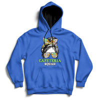 Cafeteria Squad Cafeteria Crew Lunch Lady Messy Bun Hoodie - Wonder Print Shop