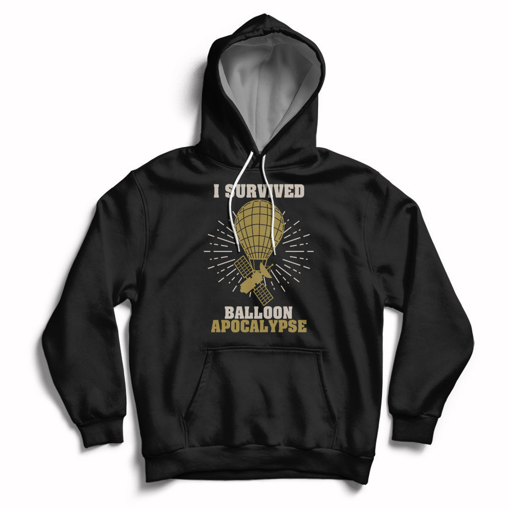 I Survived Balloon Apocalypse Funny Chinese Spy Surveillance Hoodie - Wonder Print Shop