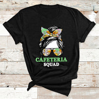 Cafeteria Squad Cafeteria Crew Lunch Lady Messy Bun T Shirt - Wonder Print Shop