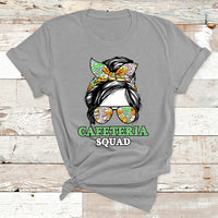 Cafeteria Squad Cafeteria Crew Lunch Lady Messy Bun T Shirt - Wonder Print Shop