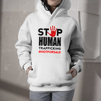 Stop Human Trafficking #NotForSale Hand Print, Awareness Hoodie - Wonder Print Shop