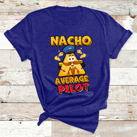 Nacho Everage Pilot Aviator Flight Captain Cinco De Mayo T Shirt - Wonder Print Shop