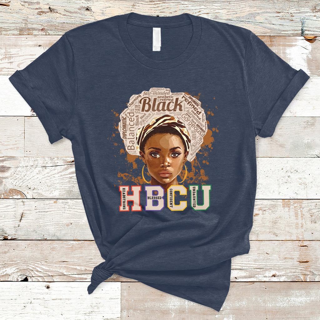 HBCU Abbreviation Graduate Historical Black College Black Girl Magic Black Queen T Shirt - Wonder Print Shop