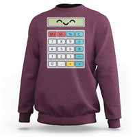 Number Day Math Day Calculator Costume I Am A Calculator Let's Have Fun With The Numbers Sweatshirt - Wonder Print Shop