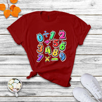 Numbers Math Calculation Symbols Number Day Math Day Numbers Costume Let's Have Fun With The Numbers T Shirt - Wonder Print Shop
