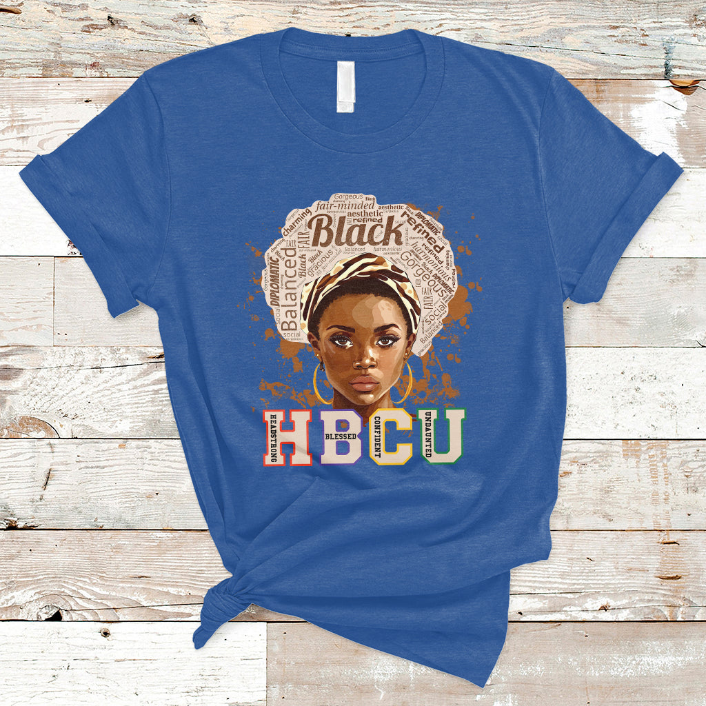 HBCU Abbreviation Graduate Historical Black College Black Girl Magic Black Queen T Shirt - Wonder Print Shop