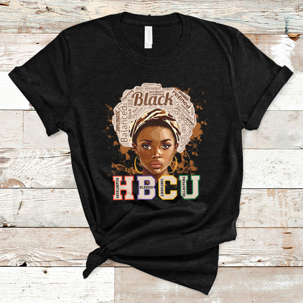 HBCU Abbreviation Graduate Historical Black College Black Girl Magic Black Queen T Shirt - Wonder Print Shop