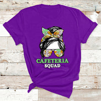 Cafeteria Squad Cafeteria Crew Lunch Lady Messy Bun T Shirt - Wonder Print Shop