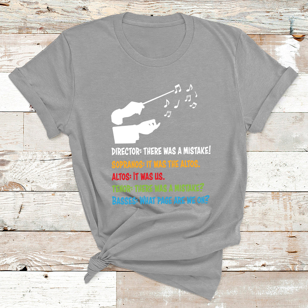 Funny Choir Director Soprano Alto Tenor Bass T Shirt - Wonder Print Shop