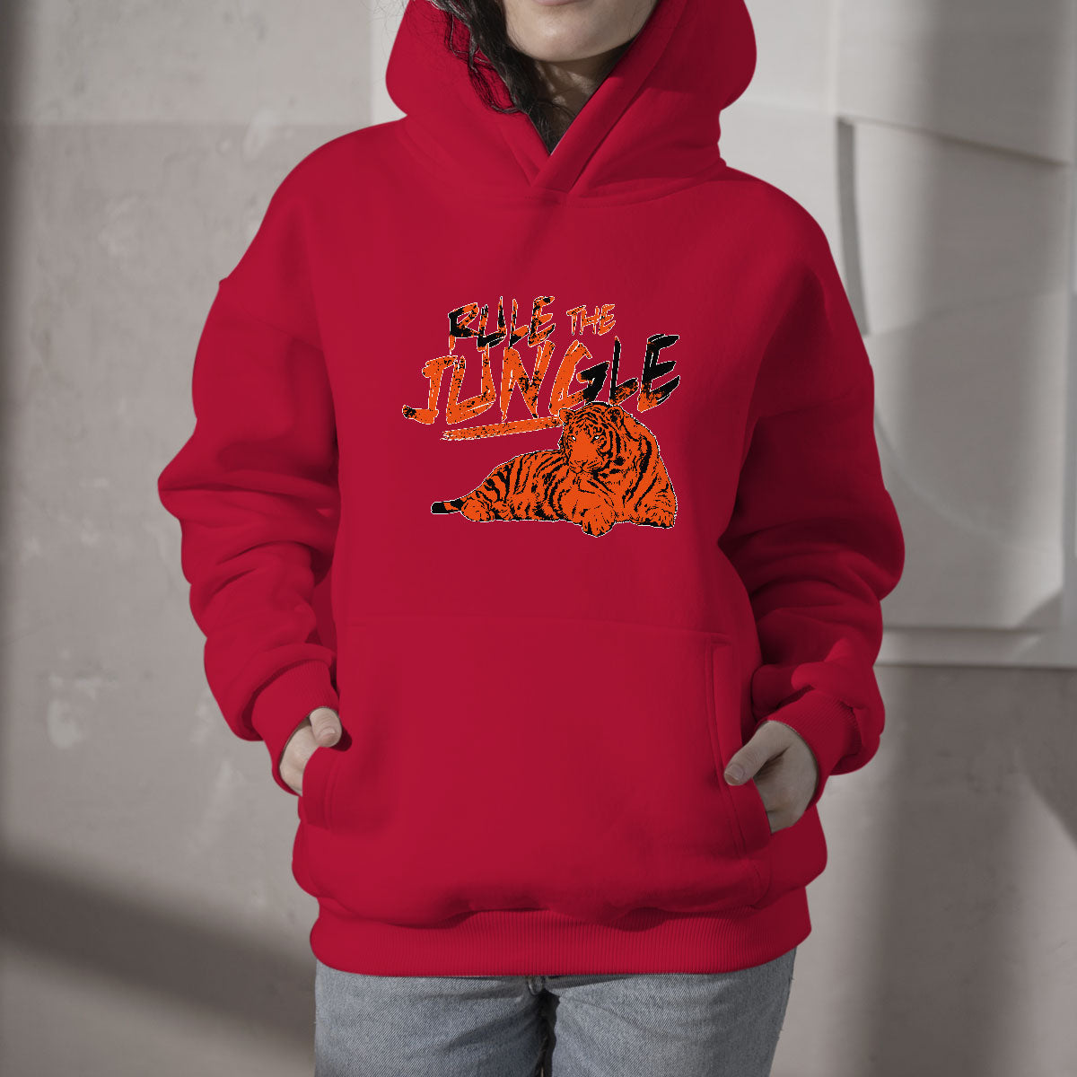 Rule The Jungle Fear Da Tiger King Of The North Sundey Hoodie - Wonder Print Shop