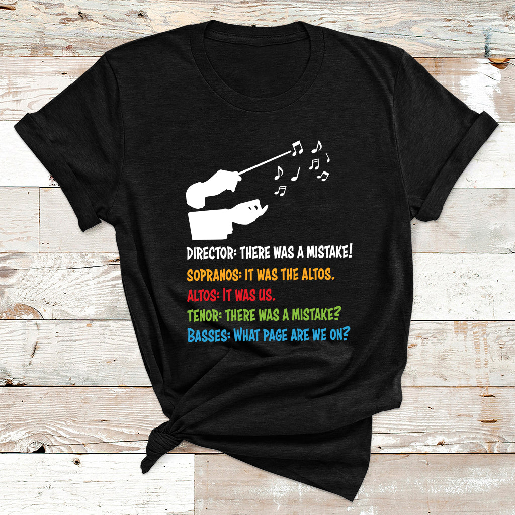 Funny Choir Director Soprano Alto Tenor Bass T Shirt - Wonder Print Shop