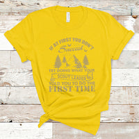 Doing What Your Leader Told You To Do First Time Scouting Camping Outdoors T-Shirt - Wonder Print Shop