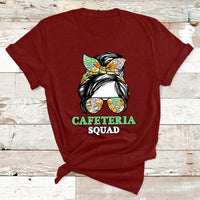 Cafeteria Squad Cafeteria Crew Lunch Lady Messy Bun T Shirt - Wonder Print Shop