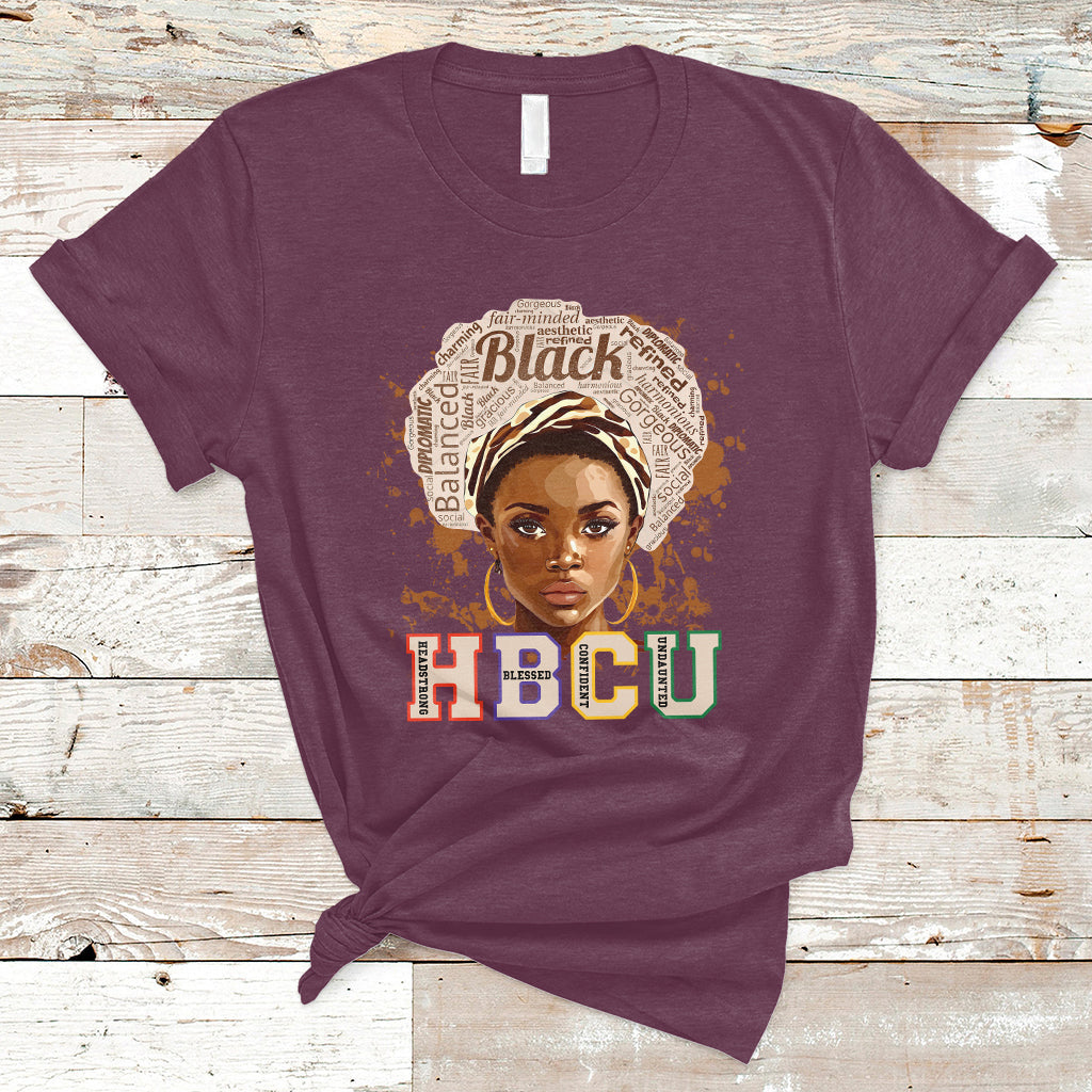 HBCU Abbreviation Graduate Historical Black College Black Girl Magic Black Queen T Shirt - Wonder Print Shop