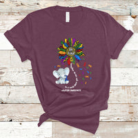 Elephant Autism Awareness Be Kind Puzzle Autistic Support T Shirt - Wonder Print Shop