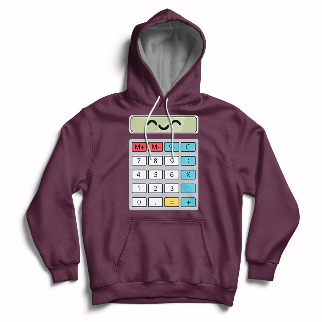 Number Day Math Day Calculator Costume I Am A Calculator Let's Have Fun With The Numbers Hoodie - Wonder Print Shop