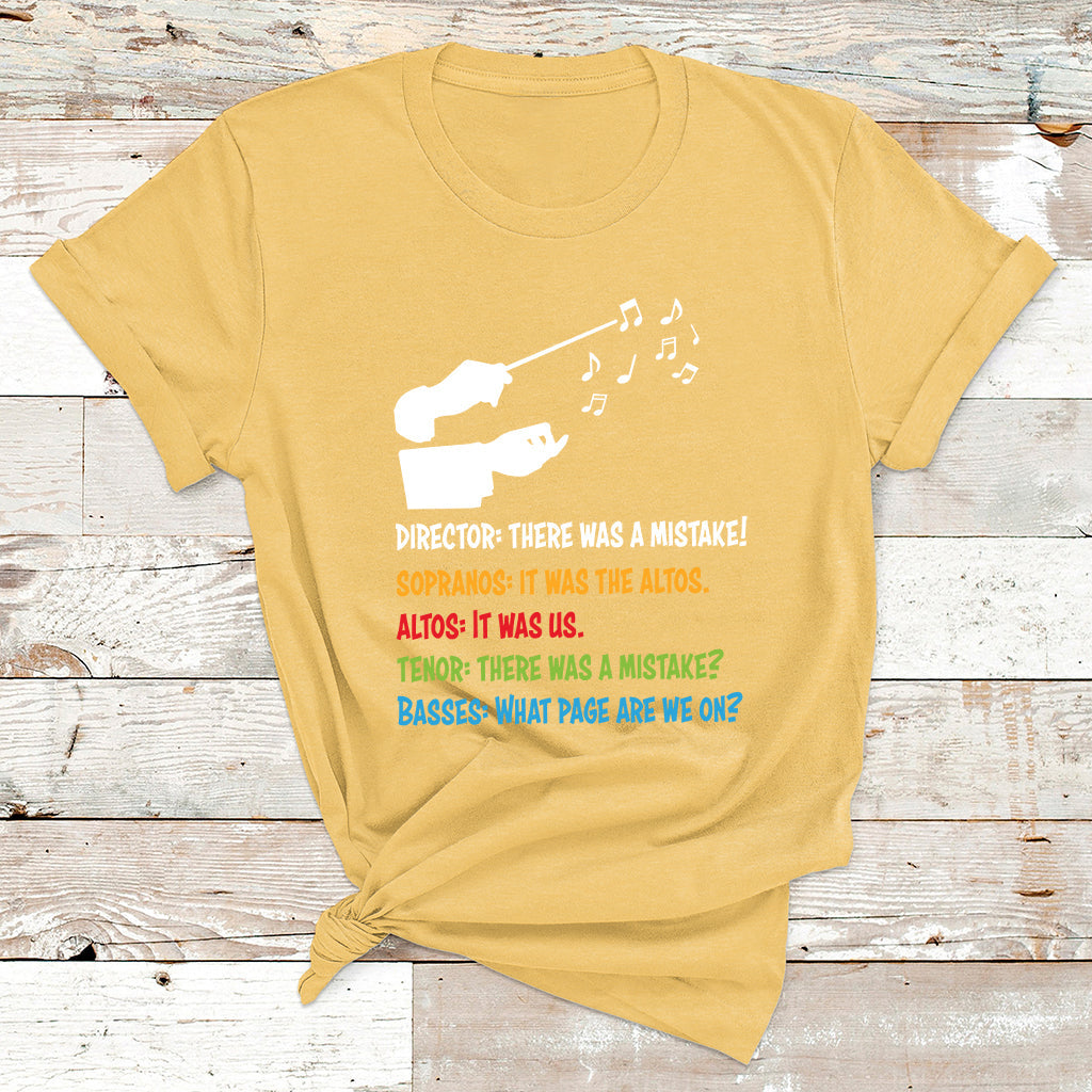 Funny Choir Director Soprano Alto Tenor Bass T Shirt - Wonder Print Shop