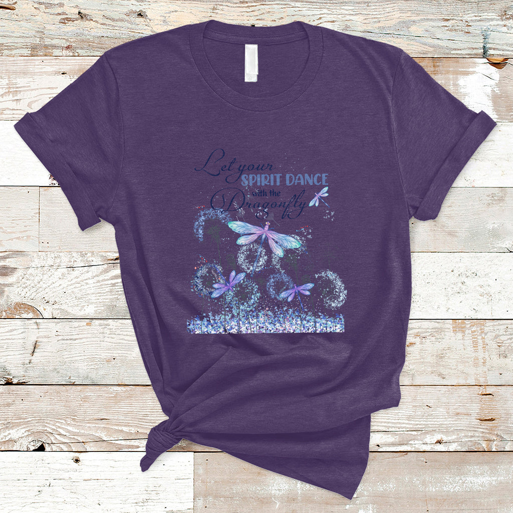 Let Your Spirit Dance With The Dragonfly Soar Flight Freedom Inspirational T Shirt - Wonder Print Shop