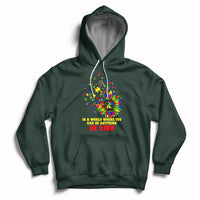 Autism Awareness Be Kind Sunflower Puzzle Autistic Support Hoodie - Wonder Print Shop