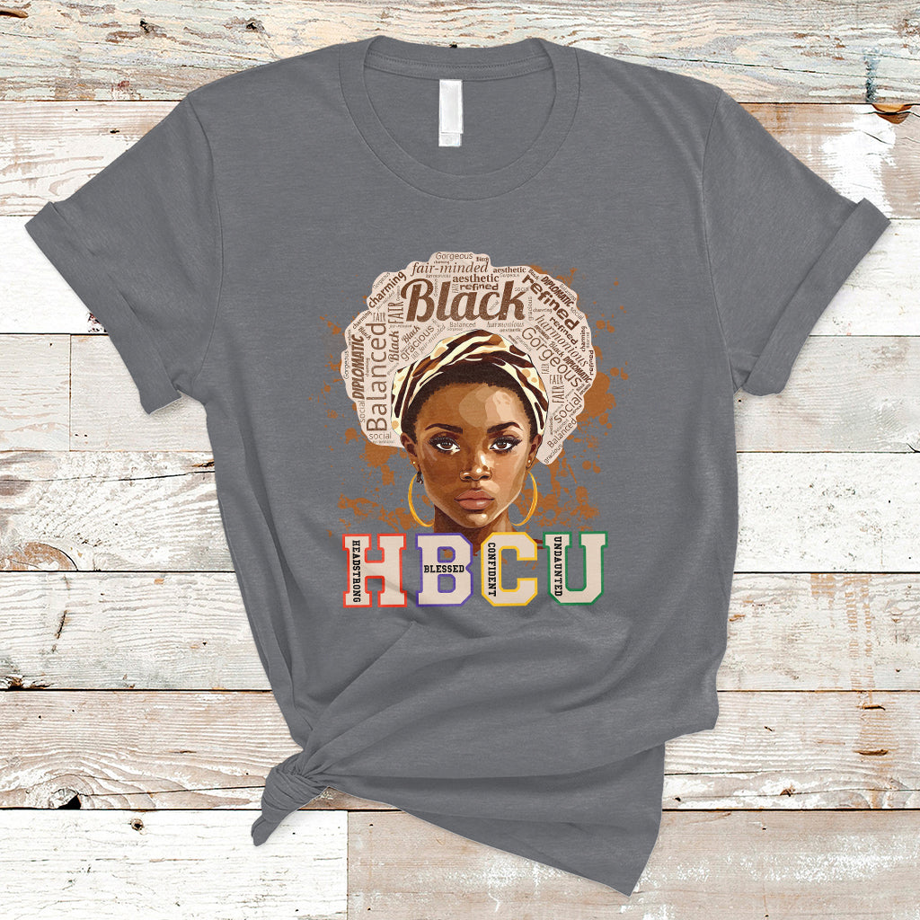 HBCU Abbreviation Graduate Historical Black College Black Girl Magic Black Queen T Shirt - Wonder Print Shop